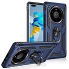 For Huawei Mate 40 Pro+ Shockproof TPU + PC Protective Case with 360 Degree Rotating Holder(Blue) - 1