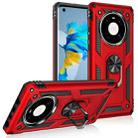 For Huawei Mate 40 Shockproof TPU + PC Protective Case with 360 Degree Rotating Holder(Red) - 1