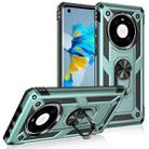 For Huawei Mate 40 Shockproof TPU + PC Protective Case with 360 Degree Rotating Holder(Dark Green) - 1