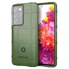 For Samsung Galaxy S21 Ultra 5G Full Coverage Shockproof TPU Case(Army Green) - 1