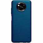 For Xiaomi Poco X3 NFC NILLKIN Frosted Concave-convex Texture PC Protective Case(Peacock Blue) - 1