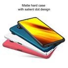 For Xiaomi Poco X3 NFC NILLKIN Frosted Concave-convex Texture PC Protective Case(Peacock Blue) - 8