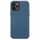 For iPhone 12 mini Shockproof Genuine Leather Magsafe Case (Indigo Blue) - 1