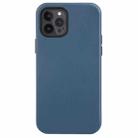 Shockproof Genuine Leather Magsafe Case For iPhone 12 Pro Max(Indigo Blue) - 1