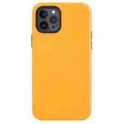 Shockproof Genuine Leather Magsafe Case For iPhone 12 Pro Max(California Poppy Yellow) - 1