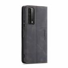 For Huawei P Smart 2021 CaseMe-013 Multifunctional Retro Frosted Horizontal Flip Leather Case with Card Slot & Holder & Wallet(Black) - 3
