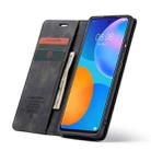 For Huawei P Smart 2021 CaseMe-013 Multifunctional Retro Frosted Horizontal Flip Leather Case with Card Slot & Holder & Wallet(Black) - 5