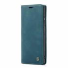 For Huawei P Smart 2021 CaseMe-013 Multifunctional Retro Frosted Horizontal Flip Leather Case with Card Slot & Holder & Wallet(Blue) - 2