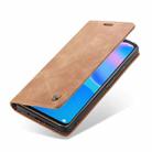 For Huawei P Smart 2021 CaseMe-013 Multifunctional Retro Frosted Horizontal Flip Leather Case with Card Slot & Holder & Wallet(Brown) - 9