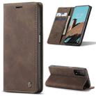For Xiaomi Mi 10T 5G / 10T Pro 5G CaseMe-013 Multifunctional Retro Frosted Horizontal Flip Leather Case with Card Slot & Holder & Wallet(Coffee) - 1