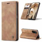 For Xiaomi Mi 10T 5G / 10T Pro 5G CaseMe-013 Multifunctional Retro Frosted Horizontal Flip Leather Case with Card Slot & Holder & Wallet(Brown) - 1