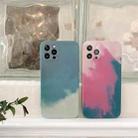 Liquid Silicone Gradient Color Protective Case For iPhone 12 Pro Max(Green) - 6