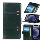 For iPhone 12 mini Peas Crazy Horse Texture Horizontal Flip Leather Case with Holder & Card Slots & Wallet (Green) - 1