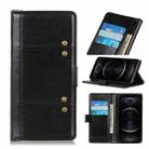 For iPhone 12 / 12 Pro Peas Crazy Horse Texture Horizontal Flip Leather Case with Holder & Card Slots & Wallet(Black) - 1