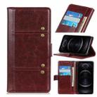 For iPhone 12 / 12 Pro Peas Crazy Horse Texture Horizontal Flip Leather Case with Holder & Card Slots & Wallet(Brown) - 1