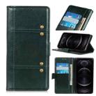 For iPhone 12 / 12 Pro Peas Crazy Horse Texture Horizontal Flip Leather Case with Holder & Card Slots & Wallet(Green) - 1