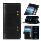 For iPhone 12 Pro Max Peas Crazy Horse Texture Horizontal Flip Leather Case with Holder & Card Slots & Wallet(Black) - 1
