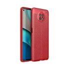 For Xiaomi Redmi Note9 5G Litchi Texture TPU Shockproof Case(Red) - 1