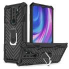 For Xiaomi Redmi Note 8 Pro PC + TPU Shockproof Protective Case with 360 Degree Rotation Ring Holder(Black) - 1