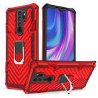 For Xiaomi Redmi Note 8 Pro PC + TPU Shockproof Protective Case with 360 Degree Rotation Ring Holder(Red) - 1