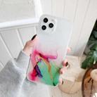 For iPhone 12 mini Double-sided Film IMD Shockproof TPU Protective Case (Purple Lotus) - 1