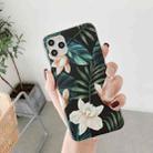 For iPhone 11 Pro Max Double-sided Film IMD Shockproof TPU Protective Case (Green Magnolia) - 1