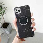 For iPhone 11 Pro Max Frosted IMD Series TPU Protective Case with Holder (Black) - 1