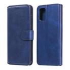 For Samsung Galaxy M31s Classic Calf Texture PU + TPU Horizontal Flip Leather Case, with Holder & Card Slots & Wallet(Blue) - 1