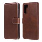 For Samsung Galaxy S20 FE Classic Calf Texture PU + TPU Horizontal Flip Leather Case, with Holder & Card Slots & Wallet(Brown) - 1