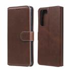 For Xiaomi Mi 10T Pro Classic Calf Texture PU + TPU Horizontal Flip Leather Case, with Holder & Card Slots & Wallet(Brown) - 1