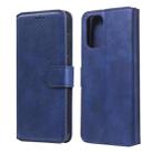 For OnePlus 8T Classic Calf Texture PU + TPU Horizontal Flip Leather Case, with Holder & Card Slots & Wallet(Blue) - 1
