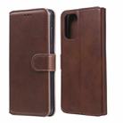 For OnePlus 8T Classic Calf Texture PU + TPU Horizontal Flip Leather Case, with Holder & Card Slots & Wallet(Brown) - 1