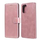 For OnePlus 8T Classic Calf Texture PU + TPU Horizontal Flip Leather Case, with Holder & Card Slots & Wallet(Rose Gold) - 1