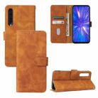 For Rakuten Big Solid Color Skin Feel Magnetic Buckle Horizontal Flip Calf Texture PU Leather Case with Holder & Card Slots & Wallet(Brown) - 1