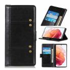 For Samsung Galaxy S21 5G Peas Crazy Horse Texture Horizontal Flip Leather Case with Holder & Card Slots & Wallet(Black) - 1