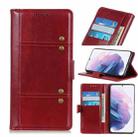 For Samsung Galaxy S21+ 5G Peas Crazy Horse Texture Horizontal Flip Leather Case with Holder & Card Slots & Wallet(Red) - 1