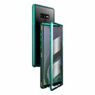 For Samsung Galaxy Note9 Magnetic Metal Frame Double-sided Tempered Glass Case(Green) - 1