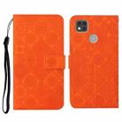 For Xiaomi Redmi 9C Ethnic Style Embossed Pattern Horizontal Flip Leather Case with Holder & Card Slots & Wallet & Lanyard(Orange) - 1