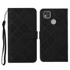 For Xiaomi Redmi 9C Ethnic Style Embossed Pattern Horizontal Flip Leather Case with Holder & Card Slots & Wallet & Lanyard(Black) - 1