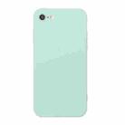 Straight Edge Solid Color TPU Shockproof Case For iPhone 6(Light Cyan) - 1