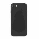 Straight Edge Solid Color TPU Shockproof Case For iPhone 6(Black) - 1