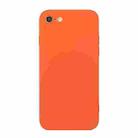 Straight Edge Solid Color TPU Shockproof Case For iPhone 6(Orange) - 1