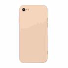 Straight Edge Solid Color TPU Shockproof Case For iPhone 6(Light Pink) - 1