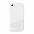 Straight Edge Solid Color TPU Shockproof Case For iPhone 6(White) - 1