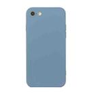 Straight Edge Solid Color TPU Shockproof Case For iPhone 6 Plus(Lavender Grey) - 1