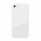 Straight Edge Solid Color TPU Shockproof Case For iPhone 6 Plus(White) - 1