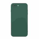 Straight Edge Solid Color TPU Shockproof Case For iPhone 7 Plus / 8 Plus(Dark Night Green) - 1