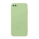 Straight Edge Solid Color TPU Shockproof Case For iPhone 7 Plus / 8 Plus(Matcha Green) - 1