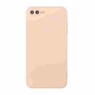 Straight Edge Solid Color TPU Shockproof Case For iPhone 7 Plus / 8 Plus(Light Pink) - 1