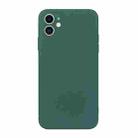 For iPhone 11 Straight Edge Solid Color TPU Shockproof Case (Dark Night Green) - 1